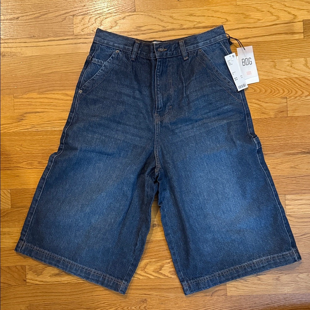 BDG Men's Dark Blue Jean Shorts
